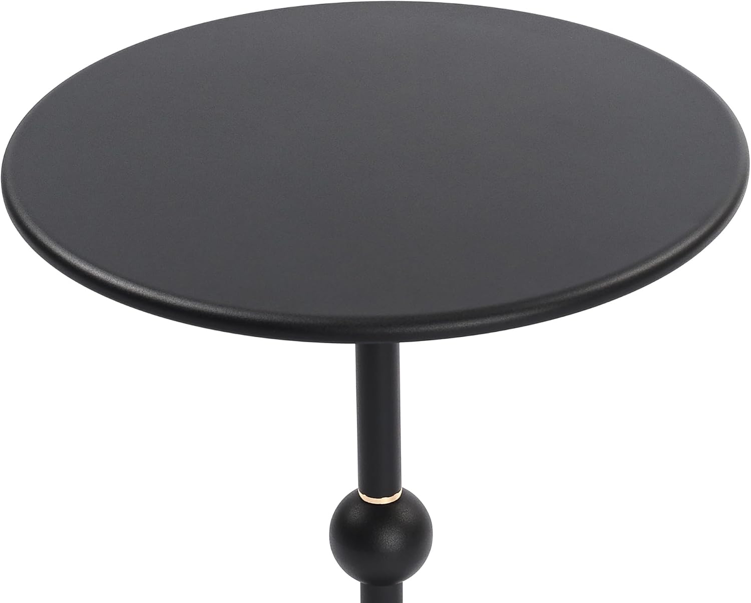 Vintage Metal Coffee Table End Table, Round Side Table for Sofa Bedside Nightstand, Accent Table Decorative Small Space Living Room Bedroom