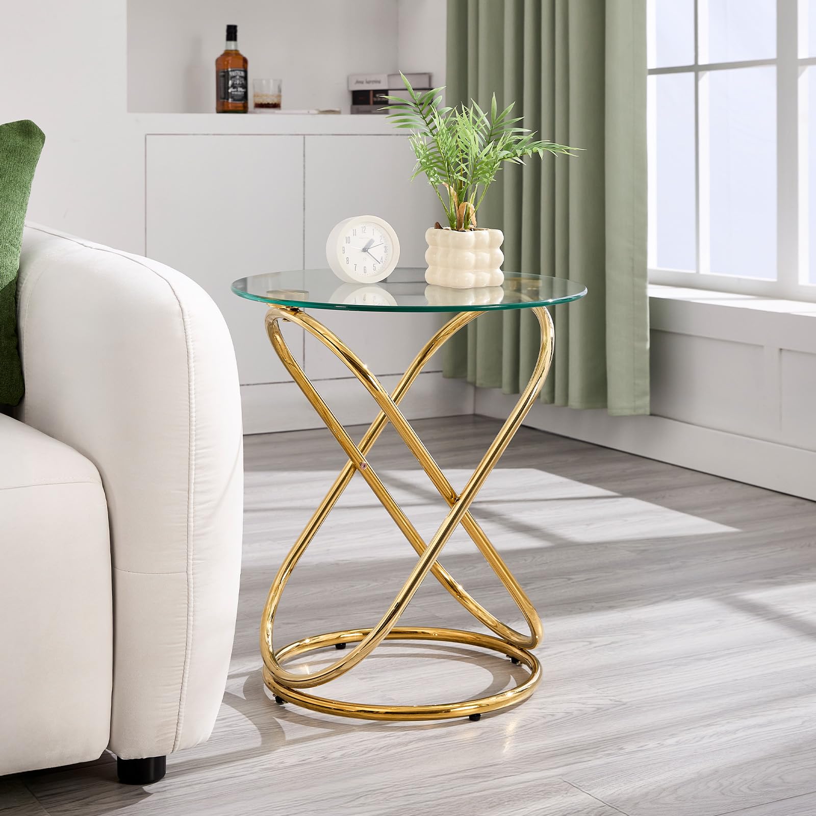 31.5" Modern Round Center Table for Living Room & Office