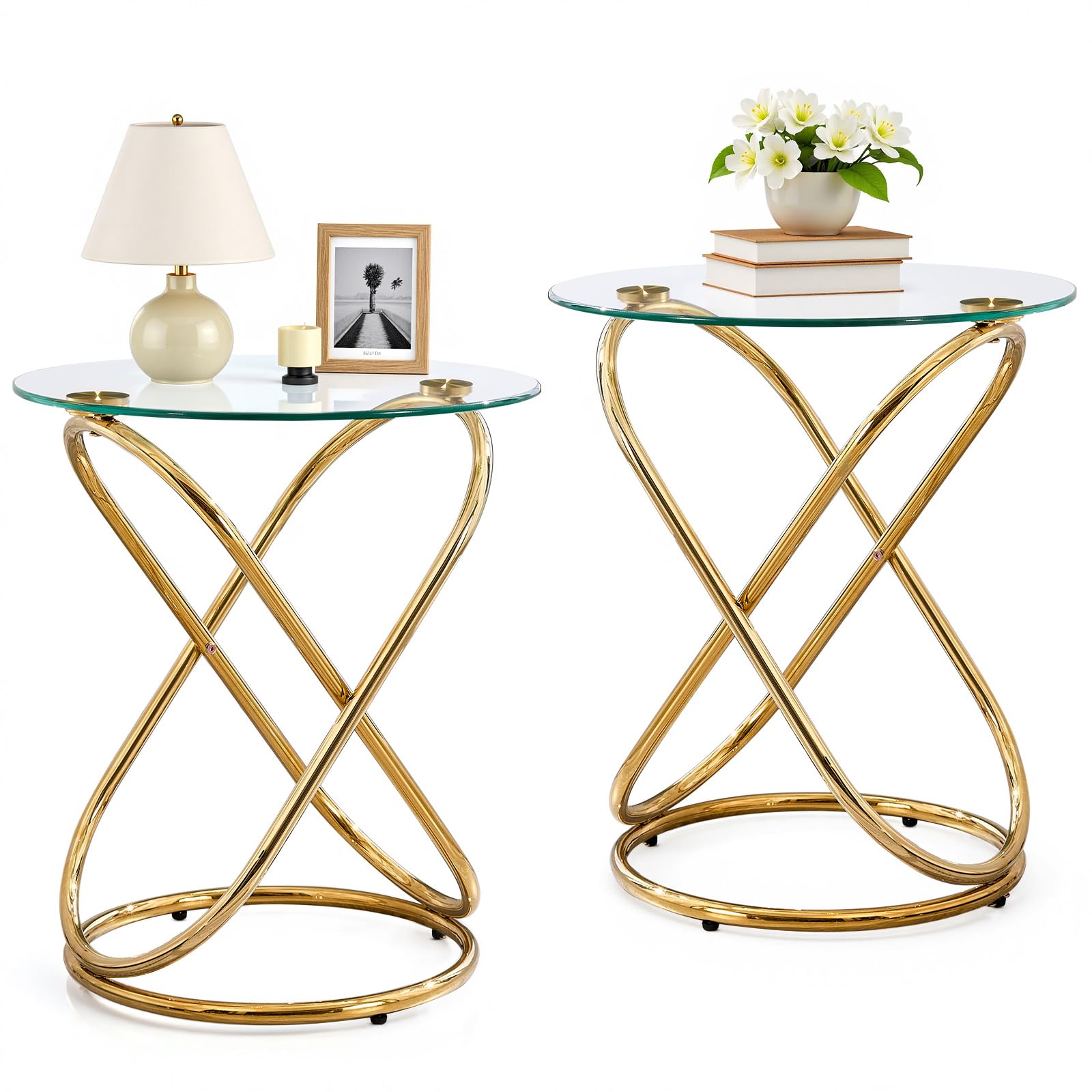 31.5" Modern Round Center Table for Living Room & Office