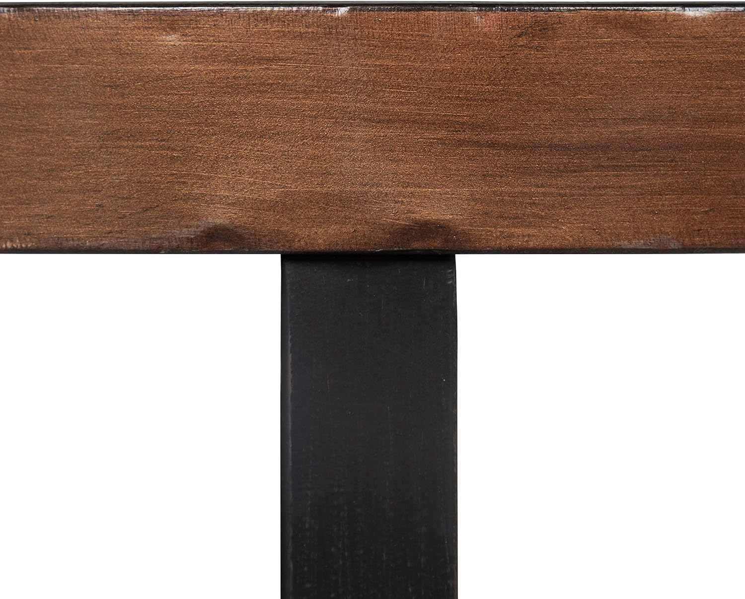 Kate and Laurel Zabel Modern Round Metal Coffee Table with Criss Cross Base, Bronze and Black